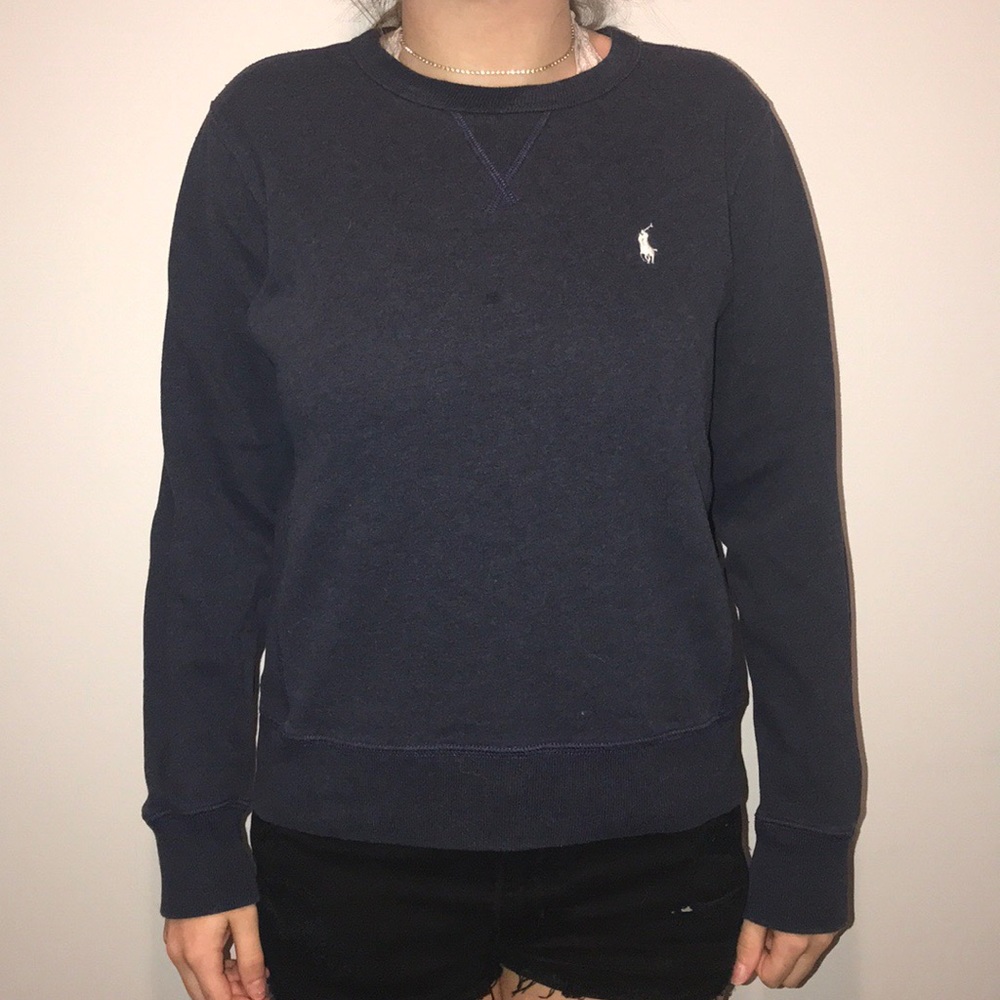 Navy Polo Crewneck